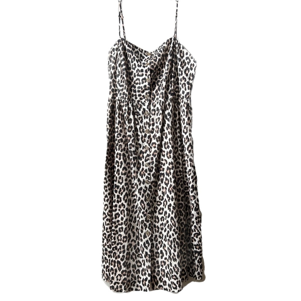 Lg H&M Leopard Midi Dress. Brand new!
